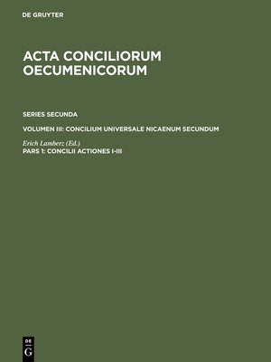cover image of Concilii Actiones I-III